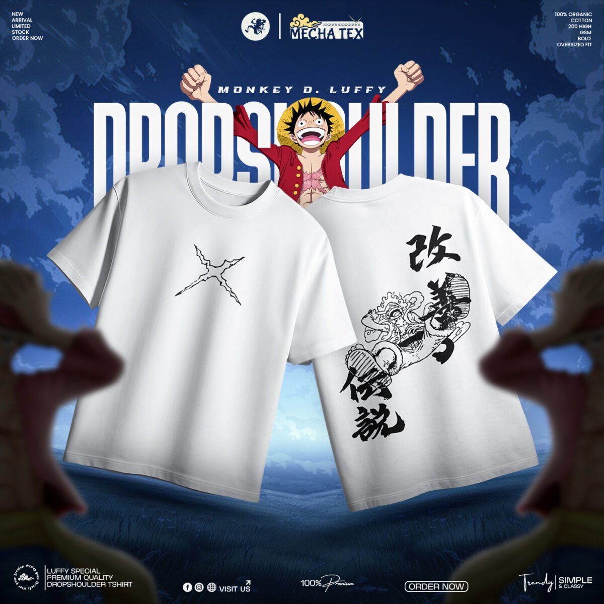 Luffy Gear 5 SPECIAL EDITION DROPSHOULDER - Image 1