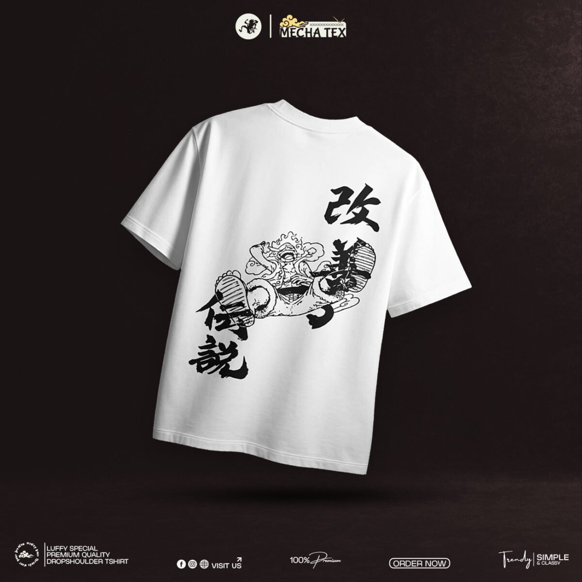 Luffy Gear 5 SPECIAL EDITION DROPSHOULDER - Image 3