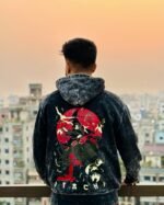 ITACHI UCHIHA EXCLUSIVE ACIDWASH HOODIE - Image 2