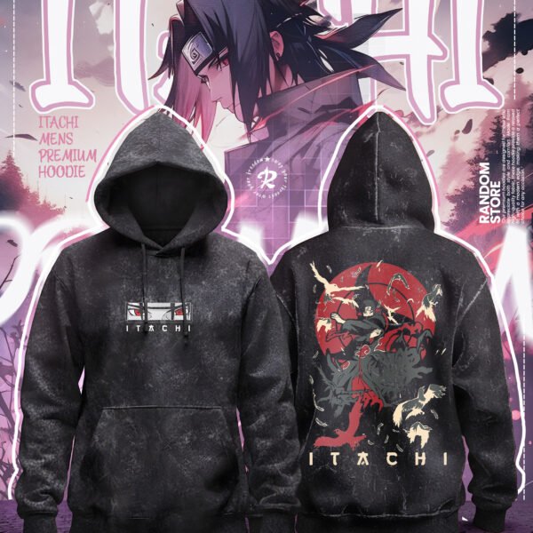 ITACHI UCHIHA EXCLUSIVE ACIDWASH HOODIE